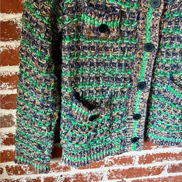 Sleepat11 funky multi color cardigan with functional buttons - Picture 8 of 10